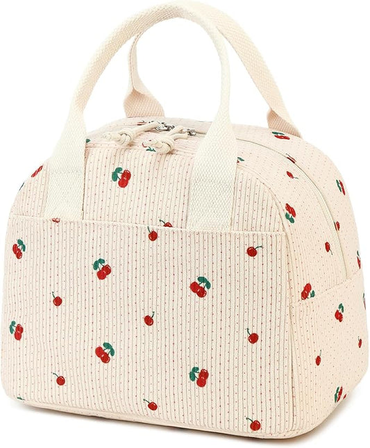 LOVELYWIND Lunch Box for Women Cute Lunch Bags for Women Lunch Tote Bags Reusable Insulated Lunch Box Large Capacity Reusable Insulated Cooler for Work or Travel Gifts or Beach