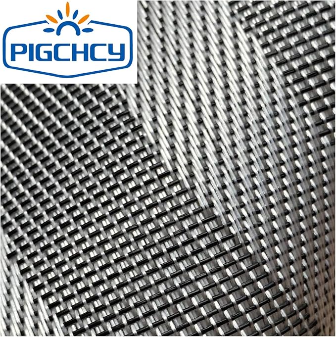 PIGCHCY Round Placemat Set of 6 Heat Resistant Vinyl Washable Kitchen 15 inch Placemats for Home Indoor Outdoor Party (Deep Silver)