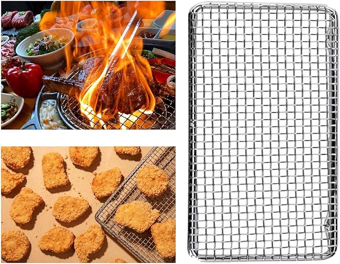 Fried Food Draining Rack Rectangular Nonstick Versatile Air Fryer Rack Baking Cooling Rack 7.56x4.53inch
