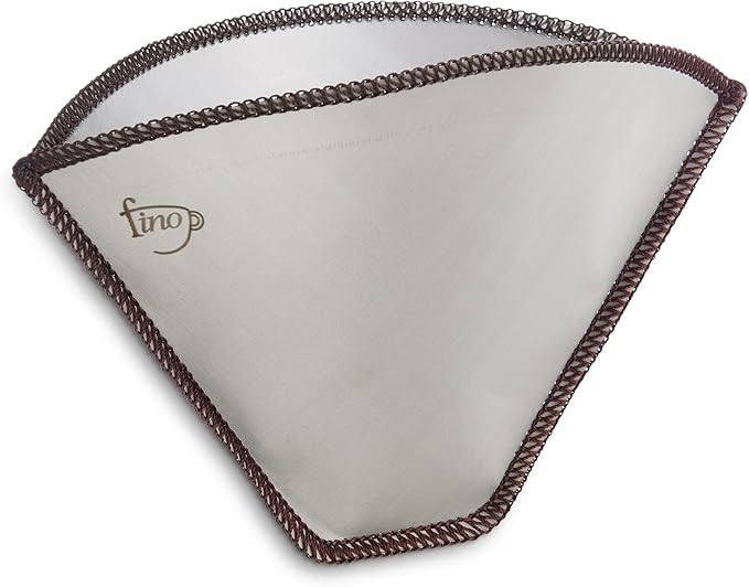 Fino Flexible Mesh Reusable Coffee Filter, Number 4-Size, Brews 8 to 12-Servings