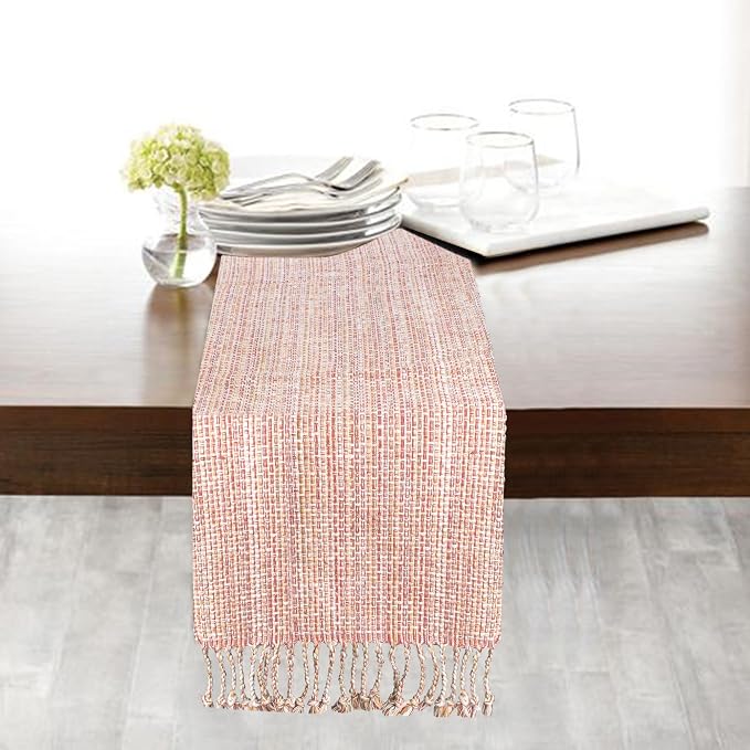 Urban Villa TableRunner Flamingo Print 100% Cotton Twill Weave Fused Table Runner 14''x72'' Over Sized Multi Color TableRunner Heavier Quality Table Runner