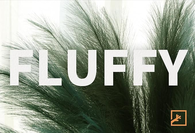 ZIFTY 7-Pcs 38"/3.1FT Faux Pampas Grass Large Tall Fluffy Artificial Fake Flower Boho Decor Bulrush Reed Grass for Vase Filler Farmhouse Home Wedding Decor (Green)