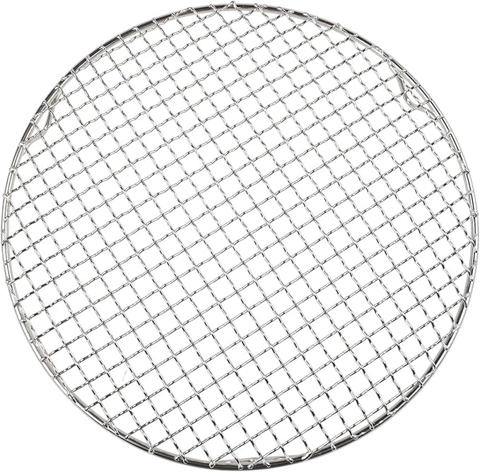 Round Cooling Baking Rack 201 Stainless-Steel Wire Oven Grill Sheet with Stable Tri-Leg Design for Baking, Roasting, Grilling, Drying and Cooling Cakes, Pies, Cookies, Pizza(15cm)