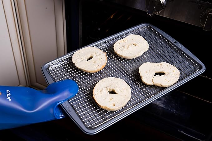Stainless Steel Cooling Rack - Heavy Duty and Oven Safe, Good for Cooling, Baking and Roasting - Fits 15 1/4" X 10 1/4" Baking Pans - Perfect for Cookies, Cakes & More (10" x 15")