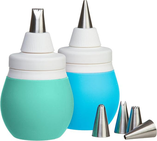 Prepworks by Progressive 8-Piece Frosting Bulb Decorating Kit (Blue)