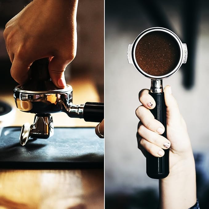 LuxHaus 49mm Espresso Tamper - Premium Barista Coffee Tamper with 100% Flat Stainless Steel Base