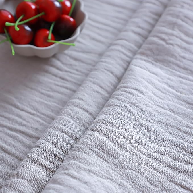 Simple&Opulence Linen Cotton Table Runner - 14 x 72 Inch, Farmhouse Linen Table Runner with Fringed Edges for Bohemian Rustic Wedding, Bridal Shower, Dinner （ Linen ）