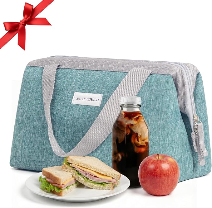 Insulated Lunch Bag Lunch Bag Women Lunch Bag for Women Lunch Box Cooler Bag Lunchbox for Work Lunch Box for Men Adult Lunch Box Womens Lunch Bags for Work (Green)