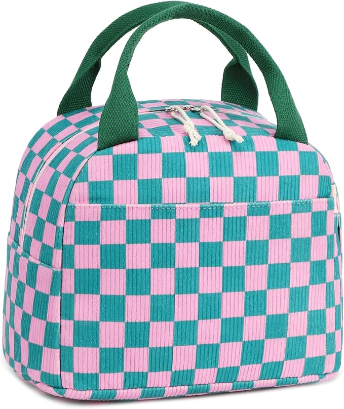 LEDAOU Lunch Box for Women Insulated Lunch Bag Cute Lunchbox Compact Cooler Thermal Reusable Lunch Tote for Work School Picnic Travel