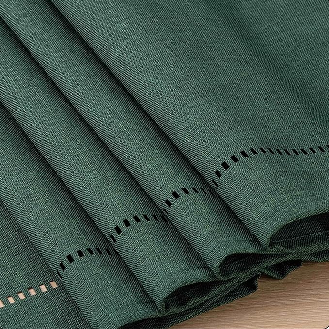 Table Runner Linen Dark Green 12 x 59 Inch, Tablerunner Linen Look Solid Color, Modern Easy Care Table Runner for Dining Table, Coffee Table, Restaurant,Decoration
