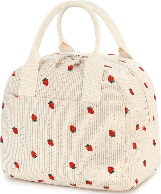 LOVELYWIND Lunch Box for Women Cute Lunch Bags for Women Lunch Tote Bags Reusable Insulated Lunch Box Large Capacity Reusable Insulated Cooler for Work or Travel Gifts or Beach