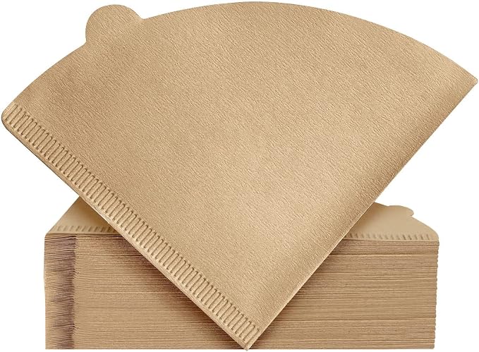 Coffee Filter, Cone Coffee Filters, Size 02 Coffee Filters for Pour Over Drippers, Total of 200 Sheets, 1-4 Cups, Natural Unbleached Brown
