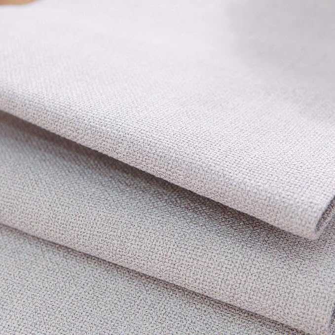 Soft Caddice Faux Linen Table Runner 2 Side for Family Dinners or Gatherings, Indoor or Outdoor Parties, Everyday Use (12 x 108, Seats 8-10 People), Beige