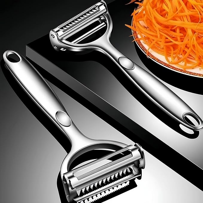 Multifunction Vegetable Peeler Julienne Peeler for Kitchen (2-in-1 peeler)