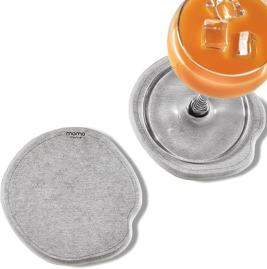 Momo Lifestyle Coasters for Drinks Drycup Stone Coaster Ultra Absorbent Made of Diatomaceous Earth Ideal for Wooden and Coffee Table Non Scratch Condensation Drink Coasters (2 Pack)