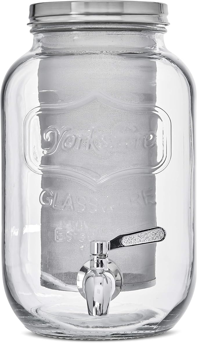 1 Gallon Cold Brew Coffee Filter for Kitchentoolz Gallon Cold Brew Makers - Metal Micro Mesh Filter for Large Batch Cold Brewing - Small Lip Construction to Rest on our 110mm Wide Mouth Jars