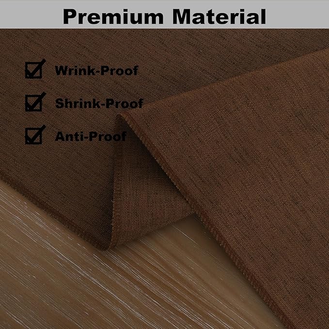 Gernaice Solid Color Table Runner, Rustic Cotton Linen Farmhouse Table Runners for Dresser End Coffee Table Home Decor, 36" L X 13" W Coffee