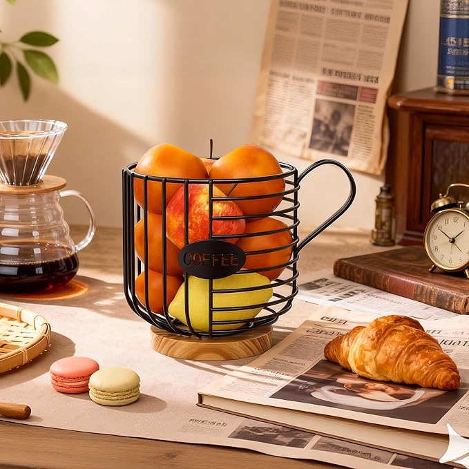 Coffee Pod Holder for Nespresso Vertuo Original & Keurig K-Cup, Metal Coffee Capsule Organizer Large Capacity Coffee Bar Accessories for Kitchen Counter