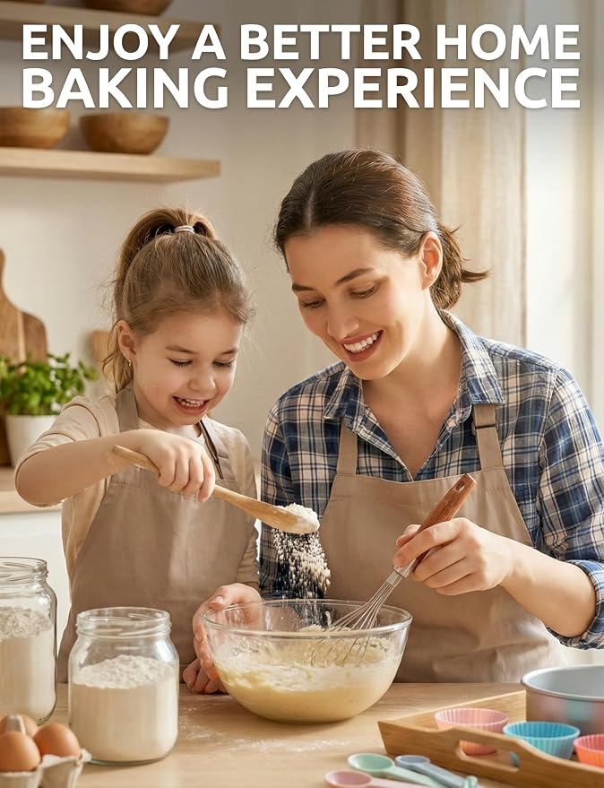 Dugato Mini Egg Whisk, 10 Inch Small Wire Whisk Stainless Steel with Wooden Handle, Narrow Metal Balloon Whisk for 1-Cup Measuring Cups, Kitchen Whisk for Scrambling Eggs and Small Sauces