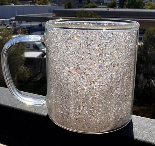 CASA CALIDA - DIAMOND DOUBLE WALL TEA AND COFFEE MUG borosilicate glass