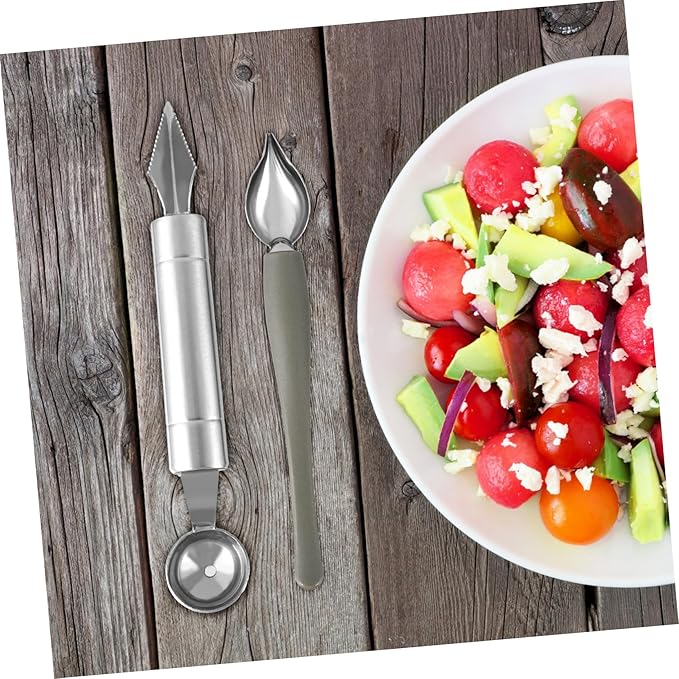 Garneck 9pcs Decorating Spoons for Cake Baking Coffee Art and Sauce Plating Includes and Culinary Painting Tools for Creative Desserts and Fruit Decoration