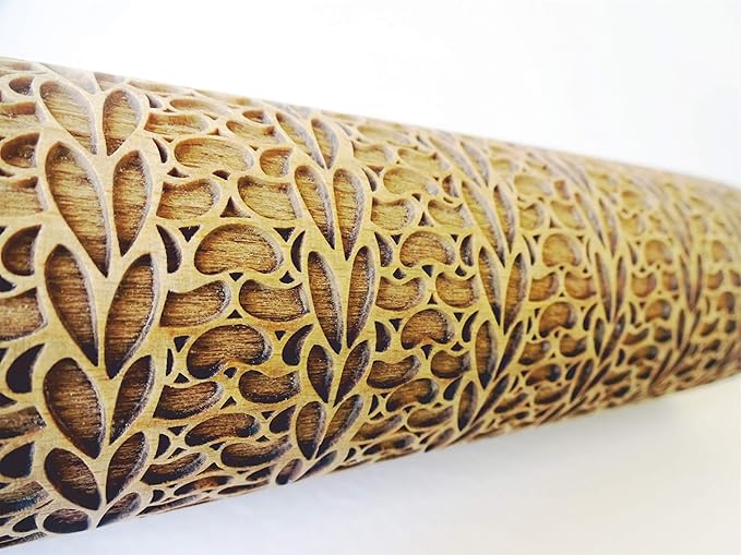KNITTING PATTERN Embossing Rolling Pin Laser engraved rolling pin Gift for pottery and cookies by Algis Crafts