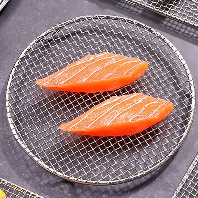 RiToEasysports 304 Stainless Steel Cooling Racks Heavy Duty for Baking Roasting Grilling with High Temperature Resistance 1 Unit (Small Round 16CM)
