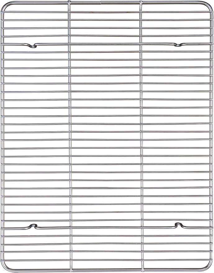 Mrs. Anderson's Baking Professional Cooling Rack, Heavy Duty Steel, 16.5 x 12.75 x 1-Inches