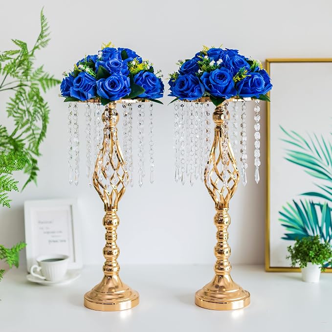 Flower Centerpieces for Wedding Tables: Wedding Table Decorations Royal Blue Flower Balls Centerpieces for Engagement Cerebration Party Center Pieces 10 Packs