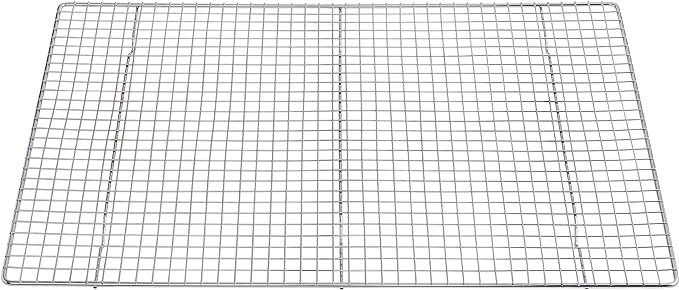Mrs. Anderson's Baking Professional Cooling Rack, Heavy Duty Steel, Fits Two-Thirds Sheet Pans, 21 x 14.5 x 0.75-Inches