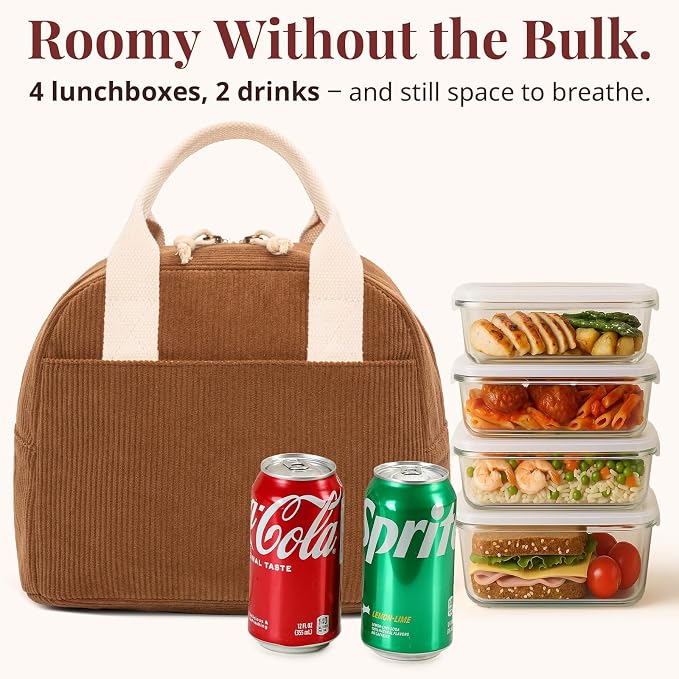 LOVELYWIND Lunch Box for Women Cute Lunch Bags for Women Lunch Tote Bags Reusable Insulated Lunch Box Large Capacity Reusable Insulated Cooler for Work or Travel Gifts or Beach