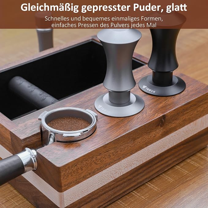 Espresso Tamper 58mm, Premium Barista Coffee Tamper with 20lb/30lbs Replacement Springs, 2 Spring Loaded Tampers with Stainless Steel Ripple Base, Self Leveling 58.3mm Tampers without Tilting