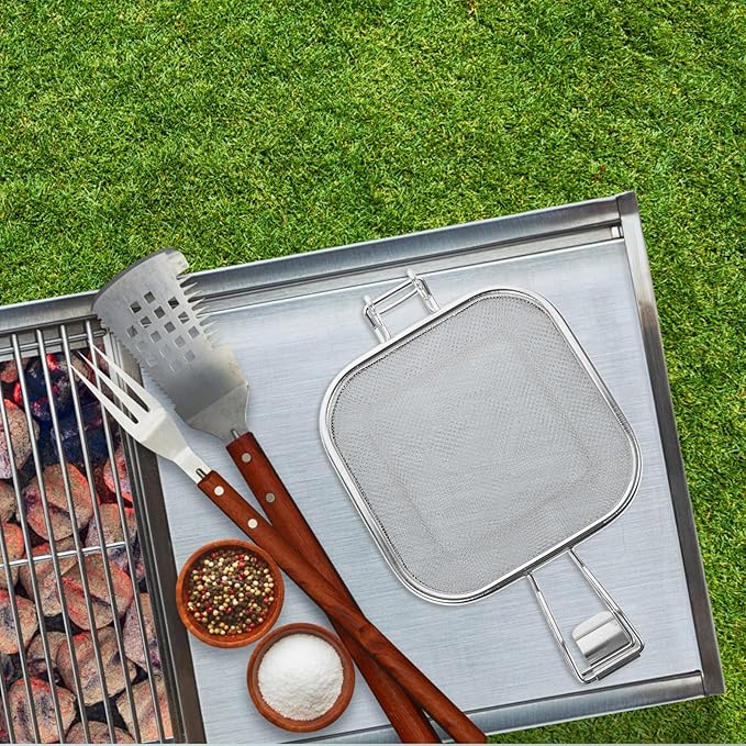 Stainless Steel Bread Baking Cooling Rack with Sandwich Grill Net, Multi-purpose Oven Baking Tool for Fast Sandwich Making and Bread Cooling