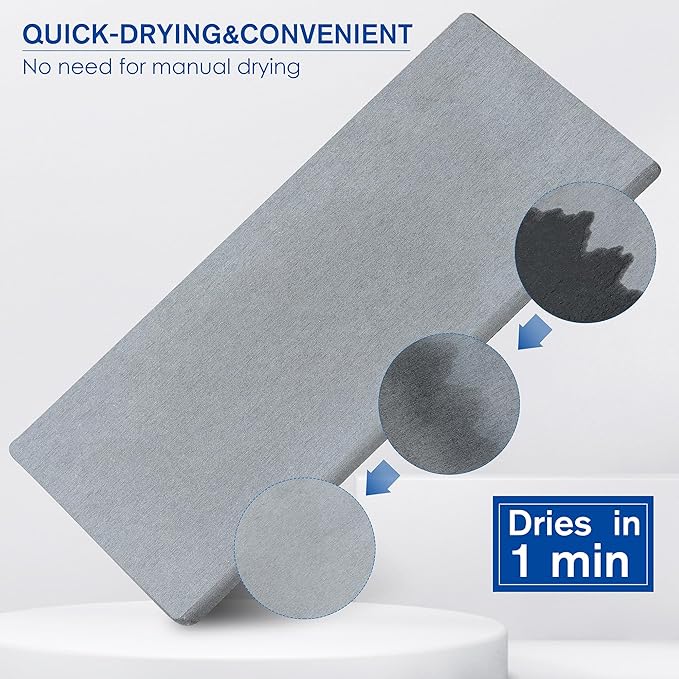 for Scrub Daddy & Mommy Sponge Holder, Kitchen Sink Caddy for Soap Dish & Adjustable Dish Brush Holder, with Diatomite Stone Sink Tray, Instant Dry