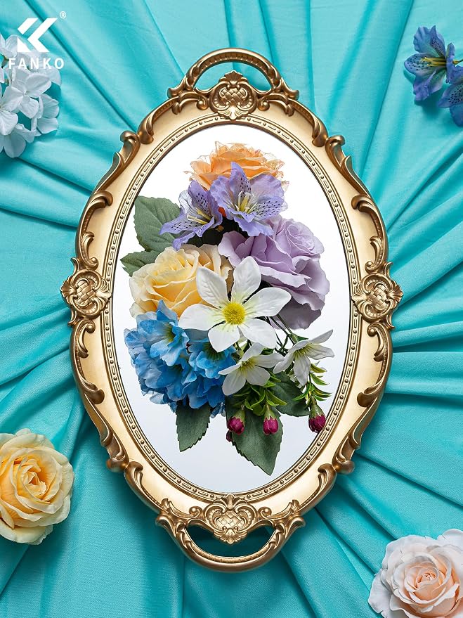 FANKO Artificial Flowers for DIY, Pastel Multicolor Faux Flowers Bouquet, Fake Rose Daisy Lily Hydrangea Silk Flowers for Vase, Home Decor, Garland, Wedding, Birthday, Party, Romantic Celebration