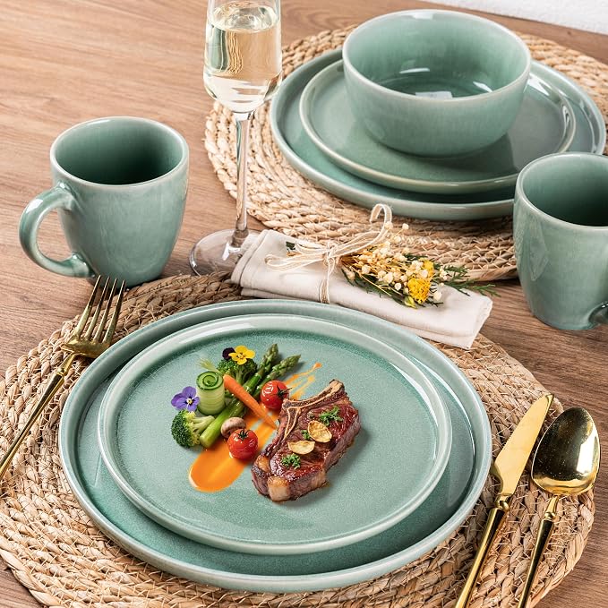 GBhome Ceramic Coffee Mugs Set of 6, 12oz Stoneware Coffee Mugs Set For Dad Mom Women MEN, Light Weight Coffee Cups for Latte/Tea/Beer/Hot Cocoa, Dishwasher & Microwave Safe