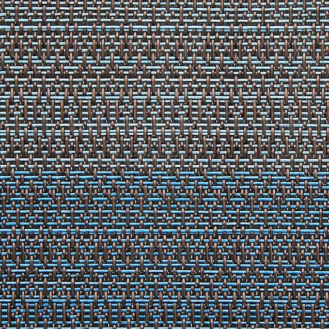 Placemats, Placemats for Dining Table Set of 4, Kitchen Table Mats Heat-Resistant Non-Slip Washable PVC Woven Vinyl Place Mats for Dining Room Table Decoration (Pack of 6, Gradient Blue)