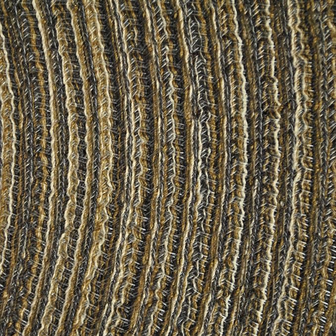 DII Tabletop Collection, Variegated Round Placemat, Round, 15" Diameter, Brown, 6 Piece