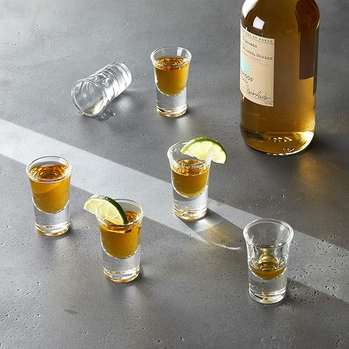 Houdini 6-Pack Heavy Base Shot Glass Set, 1.2oz Shot Glasses