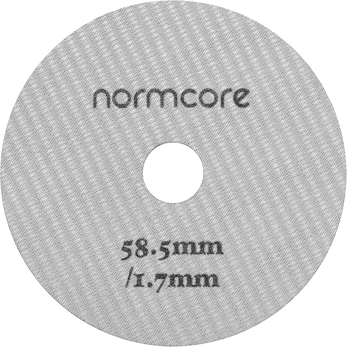 Normcore 58.5mm Puck Screen with Round Hole in the Middle - Lower Shower Screen - Metal Coffee Reusable Filter Suitable for La Marzocco/Gaggia - 1.7mm Thickness - 316 Stainless Steel
