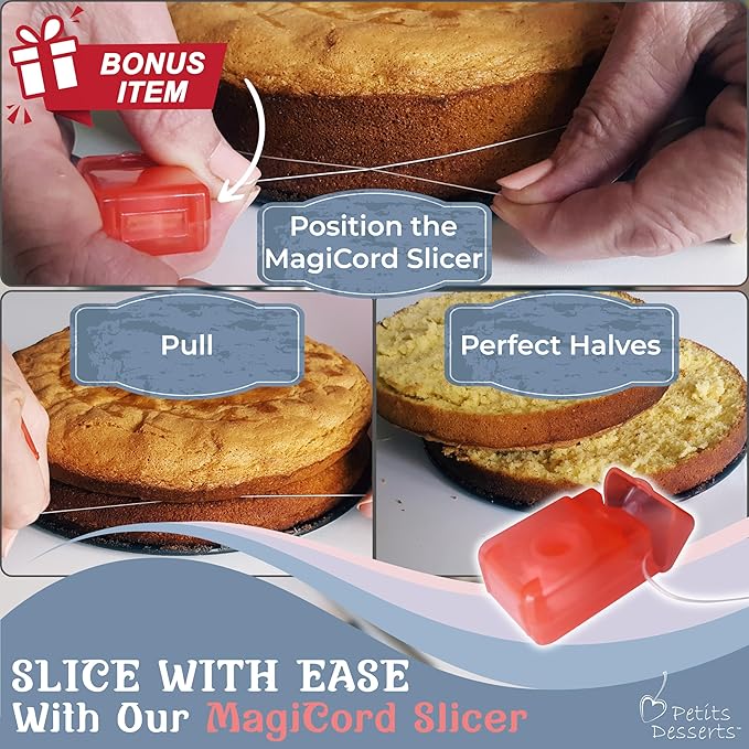 9 Inch Springform Pan Set - 4 NONSTICK Leakproof Cheesecake Pans 4/7/9/11” with CAKE SLICER and TESTER; INSTANT POT-Compatible Spring Form Pans for Baking – for Gifting - Layer Cakes, Quiches, etc