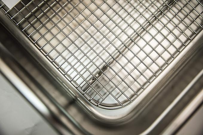 304 Stainless Steel Cooling Rack（9.9"x18"x0.7") for Full Size Steam Pan