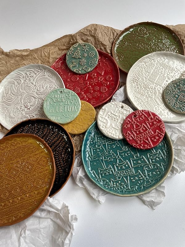 Embossing Rolling Pin Designed in Cooperation between Algiscrafts and Pottery by Jas FLORAL VINE for Ceramic and Cookies
