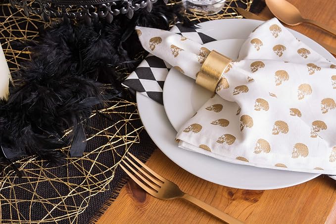DII Woven Paper Tabletop Collection Holiday or Event Decor, Table Runner, 14x72, Gold