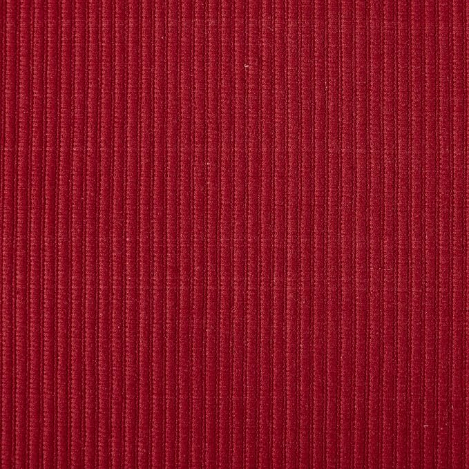 DII Basic Everyday Ribbed Tabletop 100% Cotton, Placemat Set, 13x19, Cardinal Red, 6 Piece