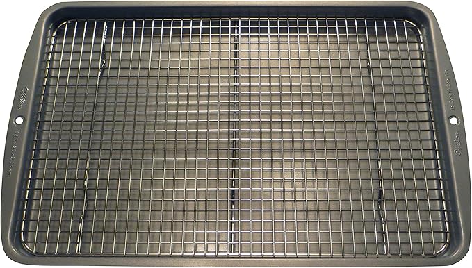 Stainless Steel Cooling Rack - Heavy Duty and Oven Safe, Good for Cooling, Baking and Roasting - Fits 15 1/4" X 10 1/4" Baking Pans - Perfect for Cookies, Cakes & More (10" x 15")