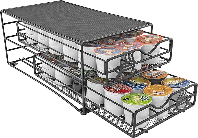 Southern Homewares 36 Pod 2-Tier Storage Drawer Fits Keurig K-Cups