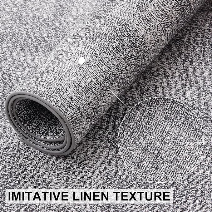 homing Faux Leather Heat Resistant Placemats 8 Packs, Waterproof Wipeable Dining PU Place Mats for Indoor & Outdoor, Easy to Clean, Smokey Grey