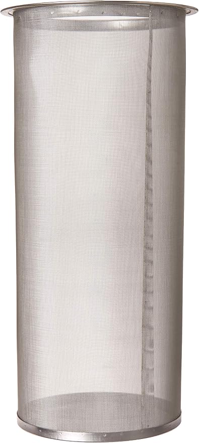1 Gallon Cold Brew Coffee Filter for Kitchentoolz Gallon Cold Brew Makers - Metal Micro Mesh Filter for Large Batch Cold Brewing - Small Lip Construction to Rest on our 110mm Wide Mouth Jars