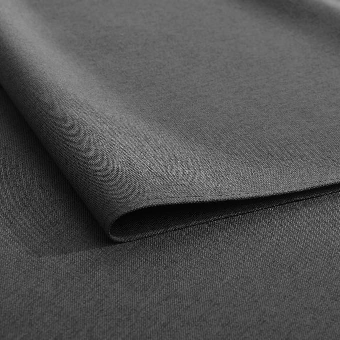 Black Grey Table Runner 13x72 Inches Long, Cotton Linen Farmhouse Style Seasonal Dresser Scarf for Kitchen Dining Coffee Table Parties Wedding Home Decor (13” x 72”, Black Grey)